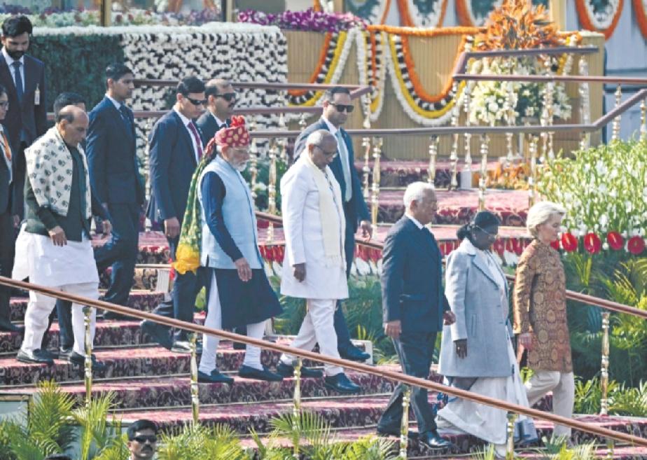 印度欧盟抱团取暖！就在今日(1月27日周二)，印度总理莫迪和欧盟领导人在新