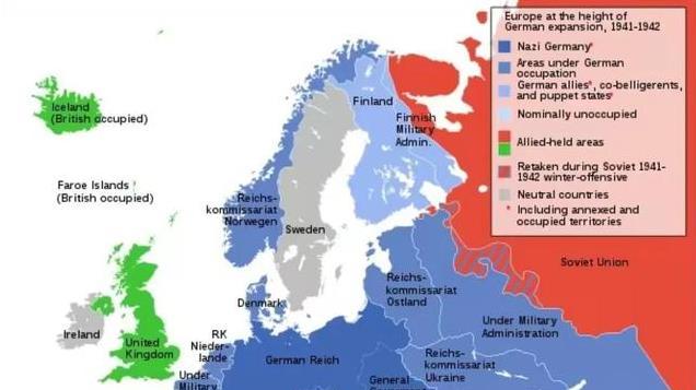 二战德国占领了欧洲几百万平方公里土地, 它的行政区划是什么样?