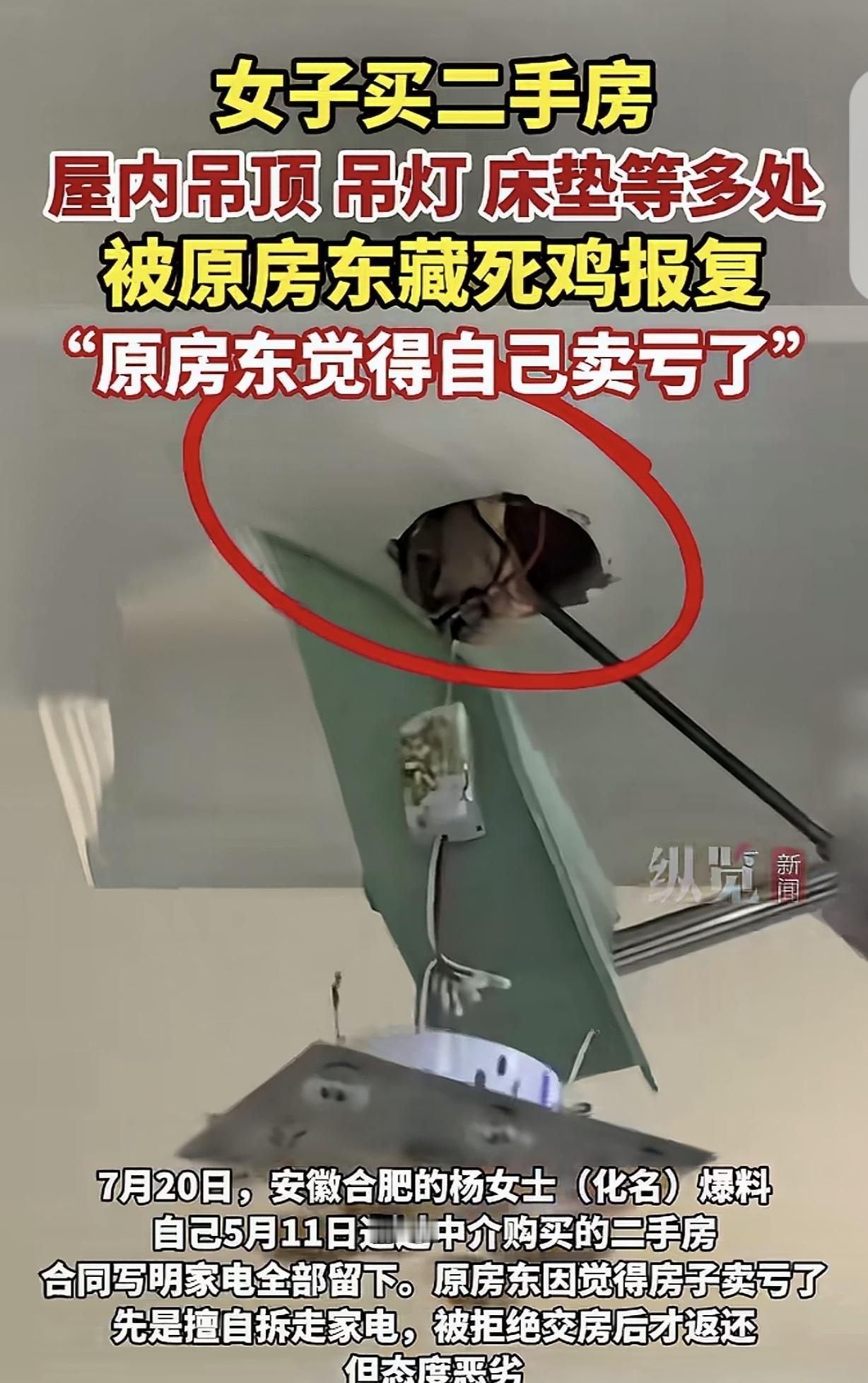 “玩不起！”安徽合肥，一女子在中介买了套二手房，合同白纸黑字写着“家电全部留下”