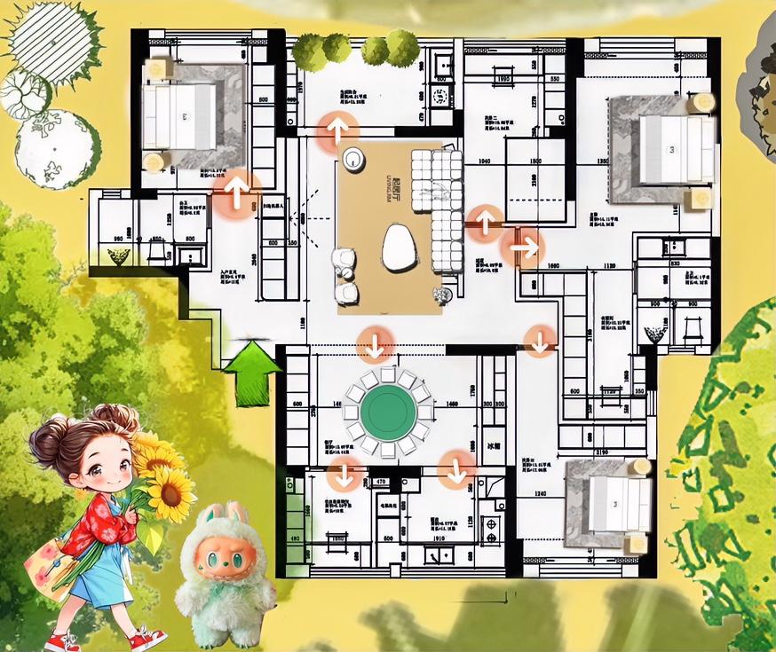 留余地，这把智慧的钥匙，打开180㎡最核心的立根塑魂，学到的户型，用到的是动线，