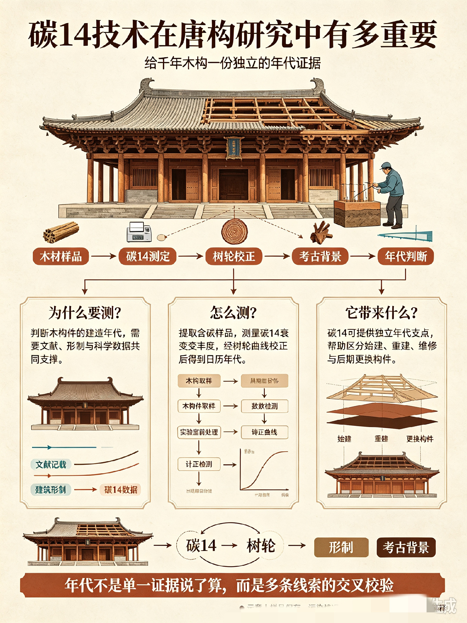 中国现存的唐代木构建筑寥寥无几，每一座都是国