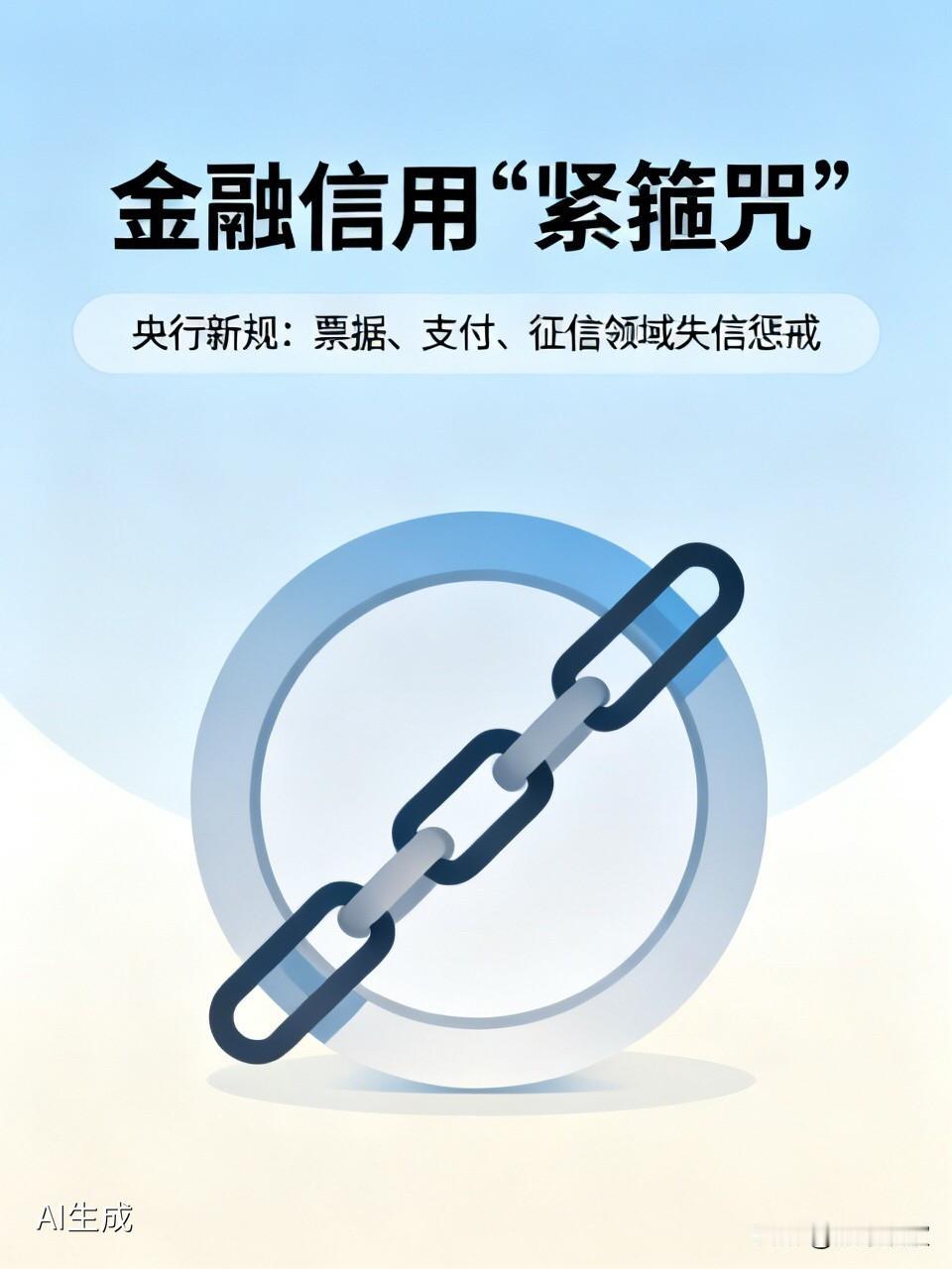 央行要给你的金融信用上“紧箍咒”了，这次是动真格的。最近，央行发布了一份