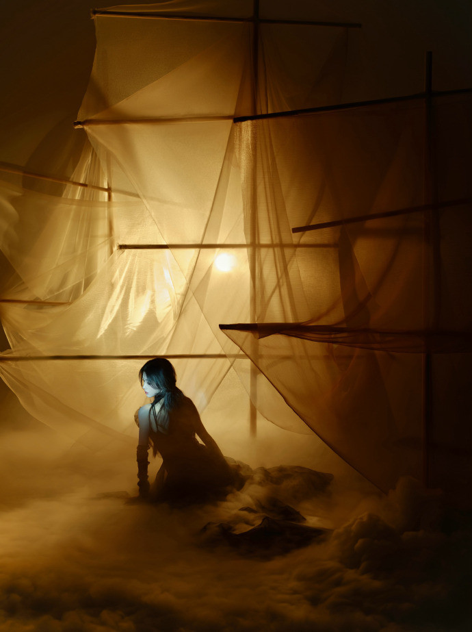 鞠婧祎黑纱大片魅魔来的