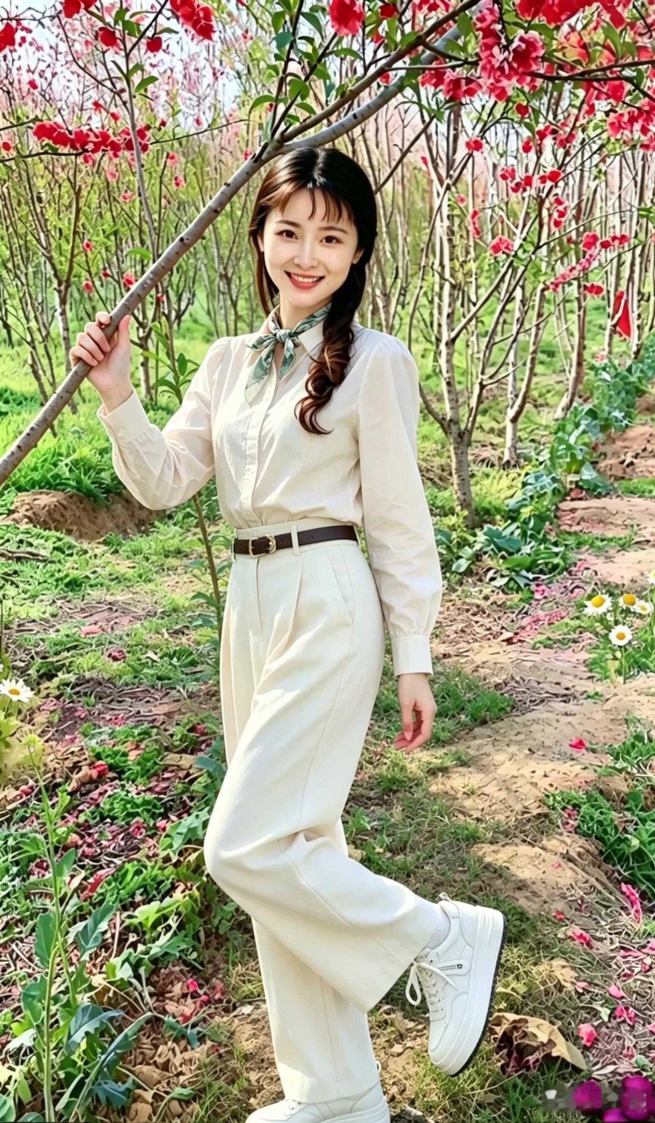 花间笑语，春风满面。