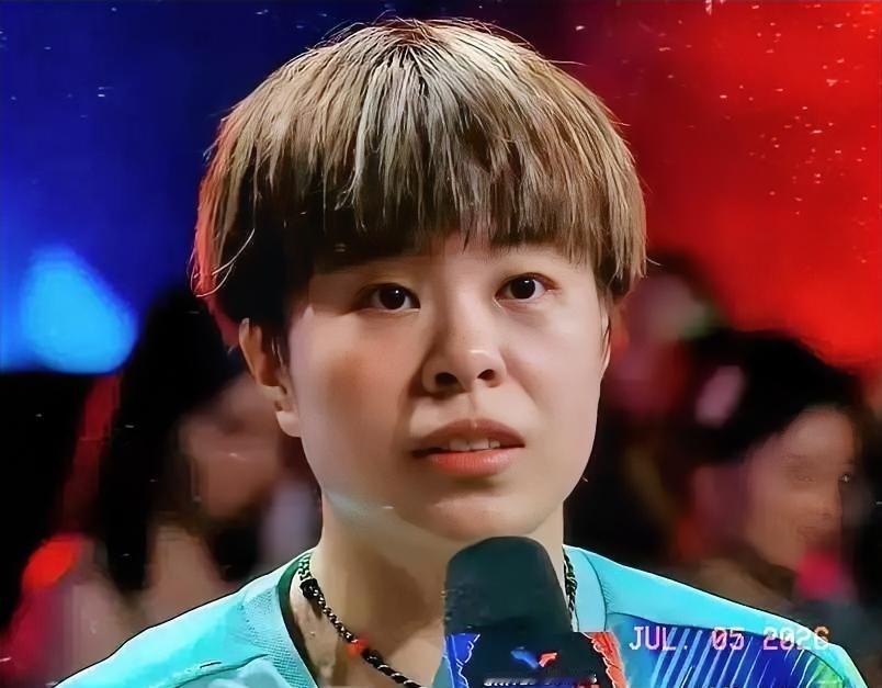 王艺迪4:0朱芊曦晋级四强赛后采访太幽默实在：没有输给外国人就是最好的！7月5