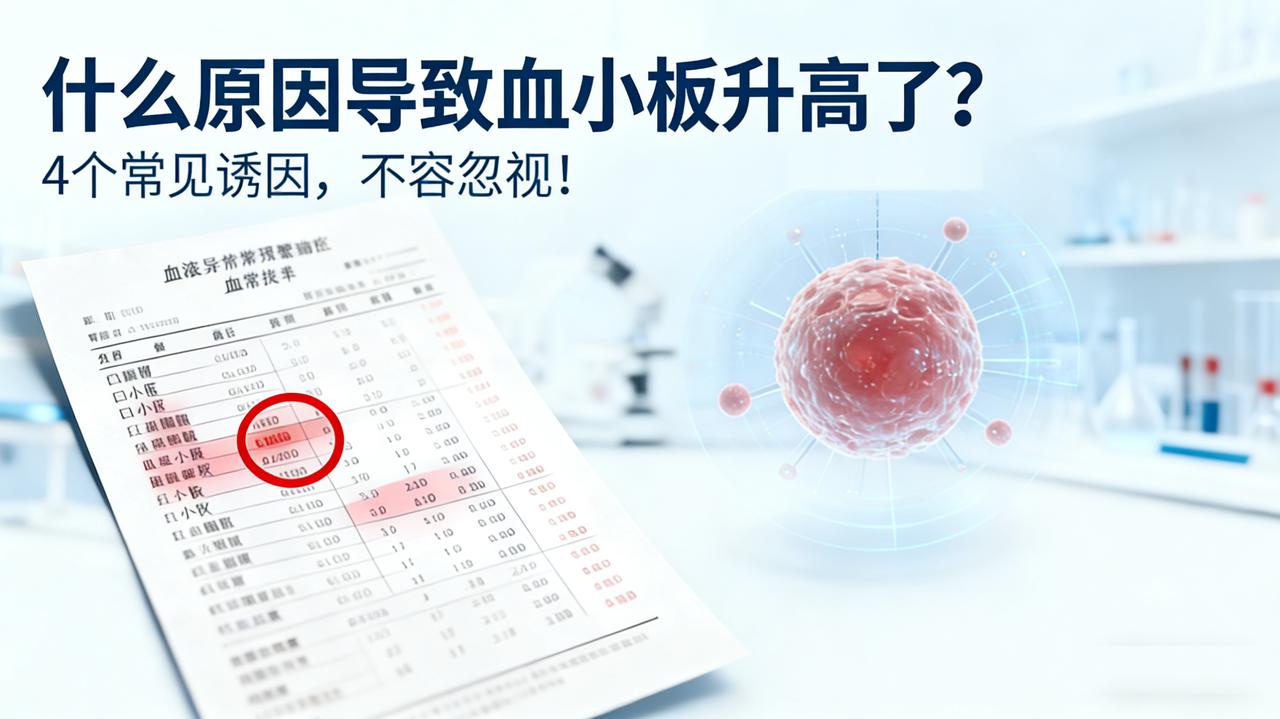 什么原因导致了血小板升高？这4个常见诱因，不容忽视！✅ 1、生理原因升高：正