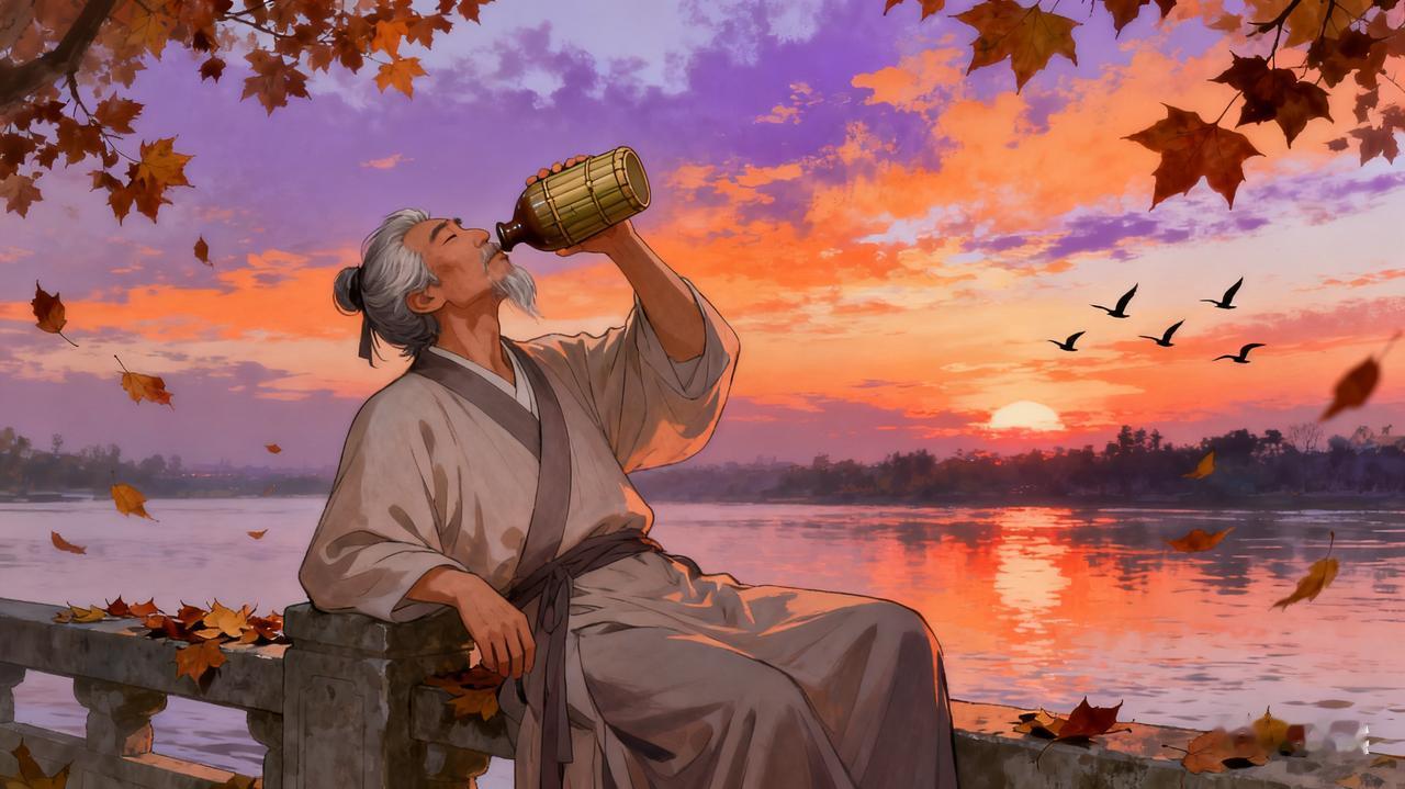 我借黄昏一壶酒,醉了晚霞凉了秋,岁月不知何处去,唯有相思绕指柔,半生风雨