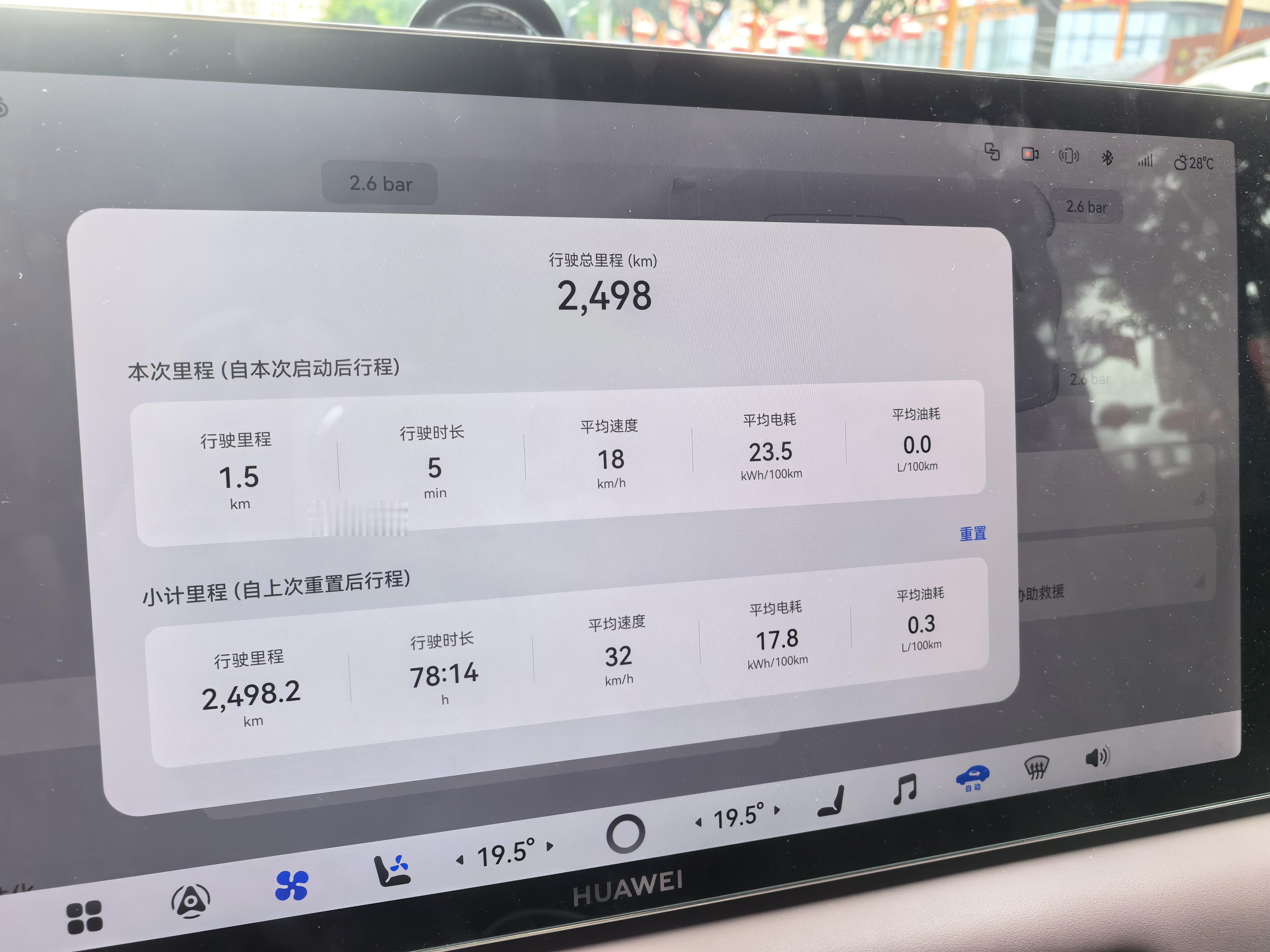 我的V9从提车到现在跑了2500公里，都是城区使用，平均电耗17.8...