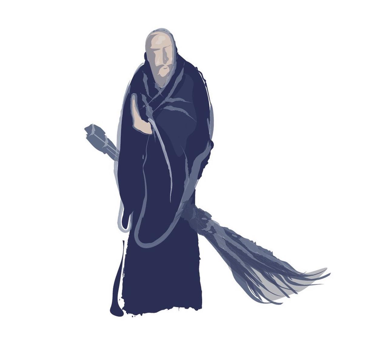 《神雕侠侣》的作者最后安排周伯通、瑛姑和一灯生活在一起，仅仅隔着一道栅栏，实在没