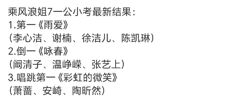 浪姐一公要直播了，从组队到选歌到小考再到直播，才用了不到一星期的时间，我真怀疑姐