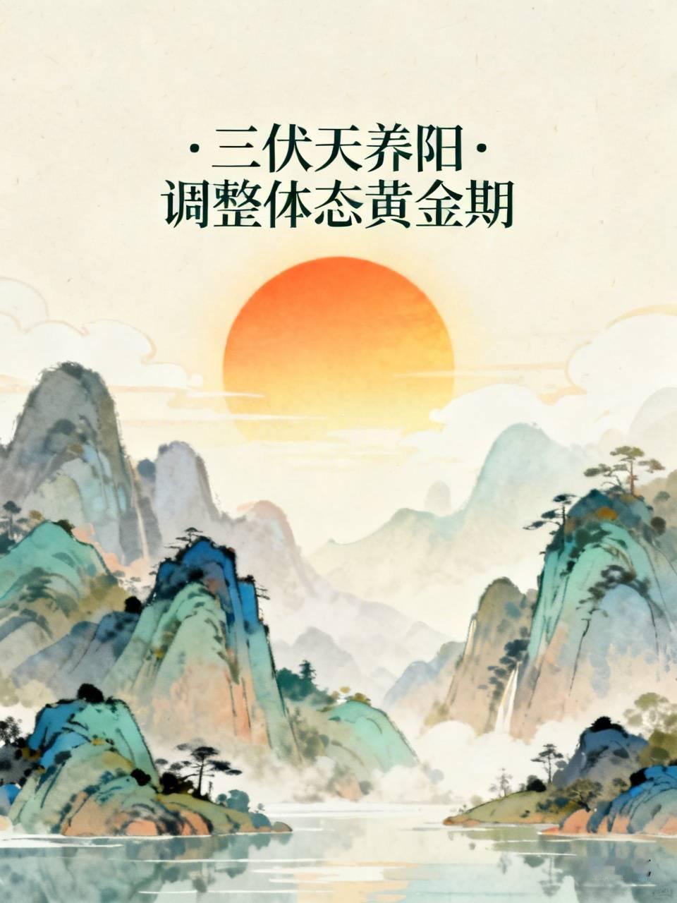 三伏天是养阳调整体态的黄金时段三伏天被很多人看作一年里调理身体、管理体重的好