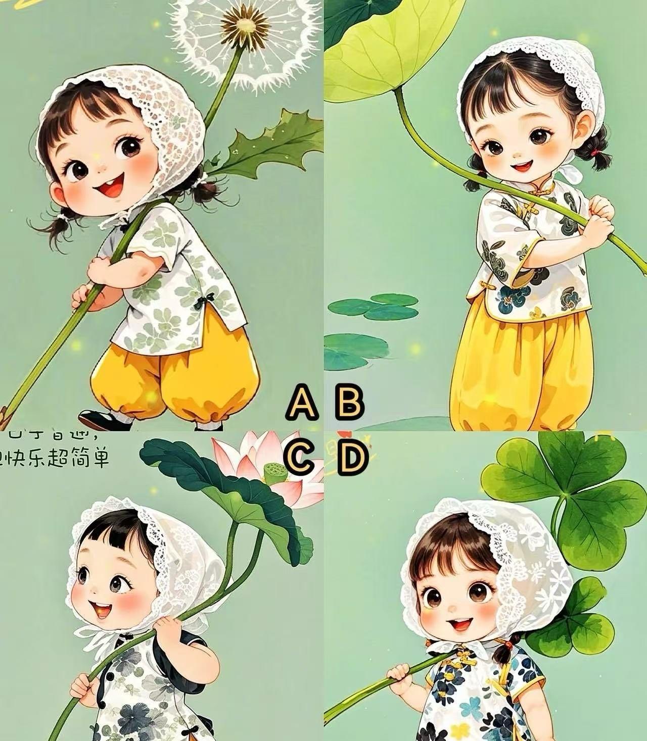 测测你的孩子会给家里带来什么福气？你喜欢哪个女孩子？答案在评论区！