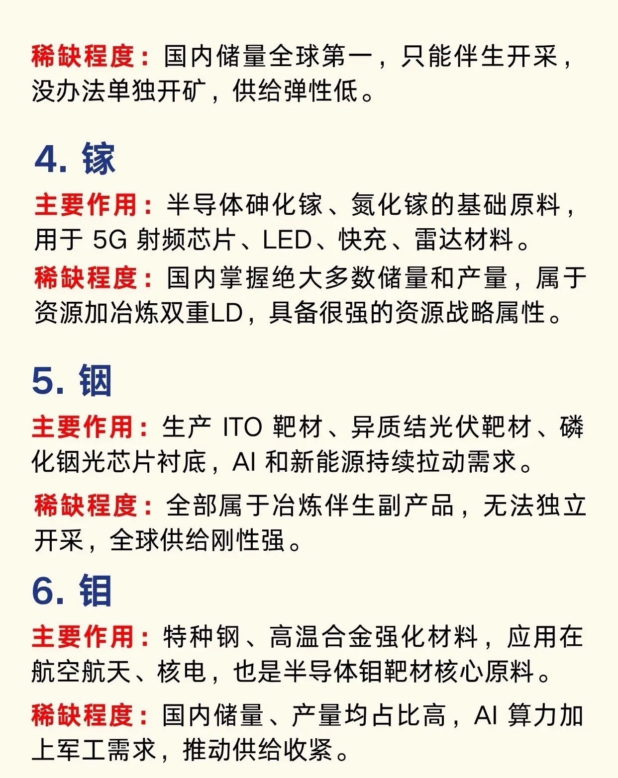 六大战略金属板块复盘扩写说起战略资源，大家最先想到的往往是稀土。但在高端制造产