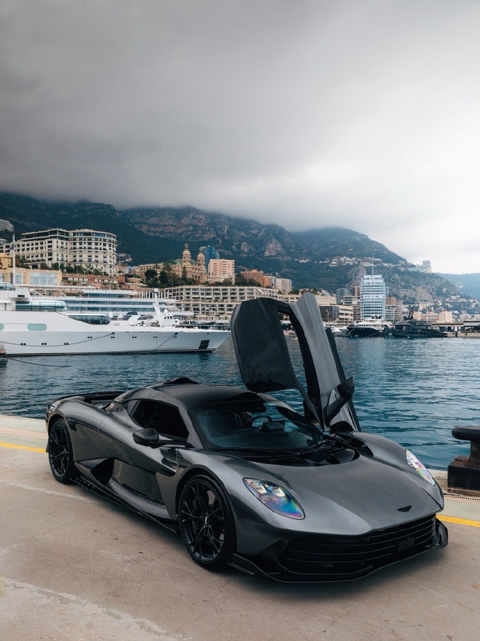 这款阿斯顿·马丁Valhalla，采用低调而精致的设计，车身为磁性银色，内饰则搭