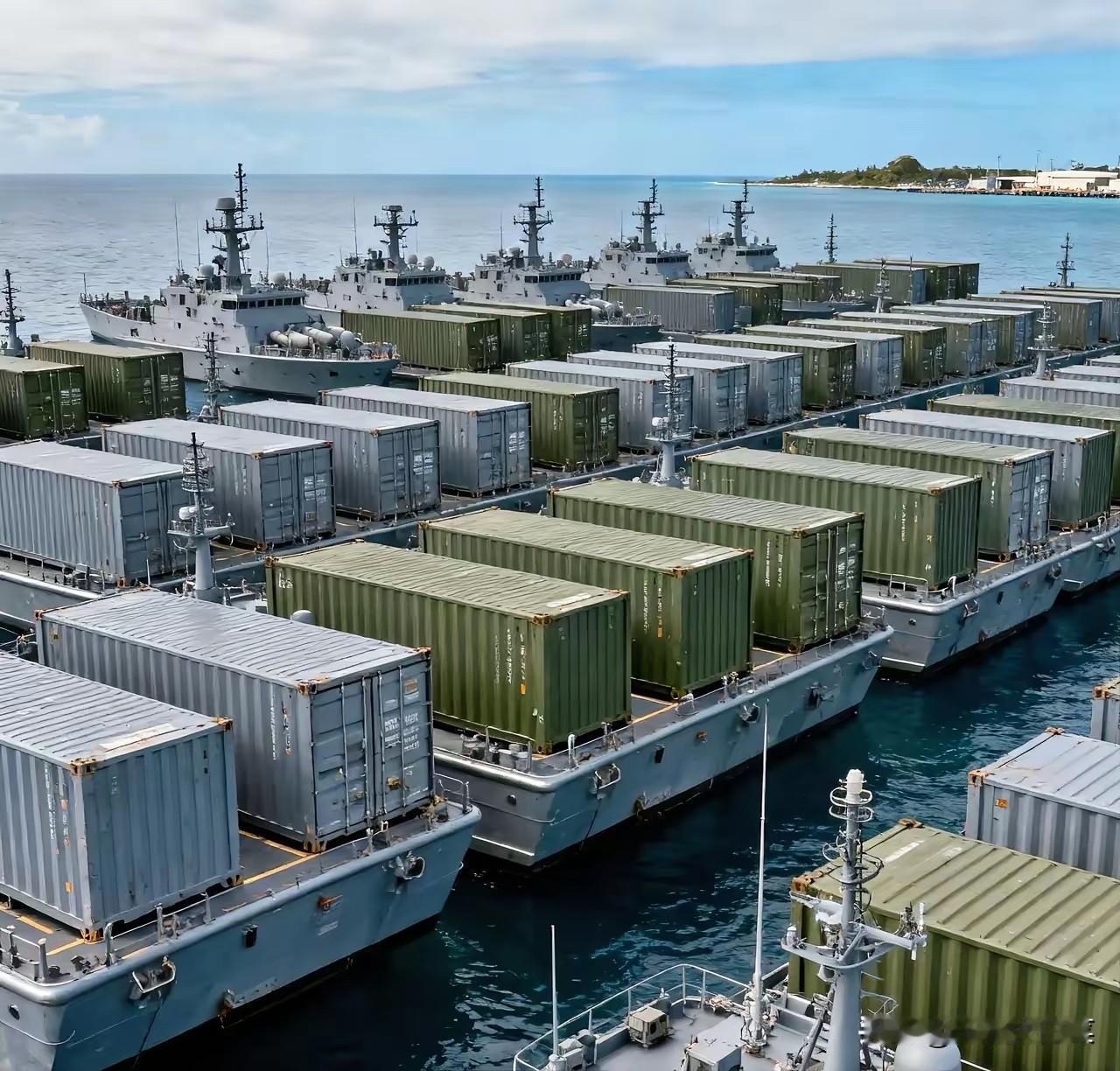 导弹集装箱船一出来，美国已经愁的慌，因为它知道，一旦战时，这种船以我国占据全球半