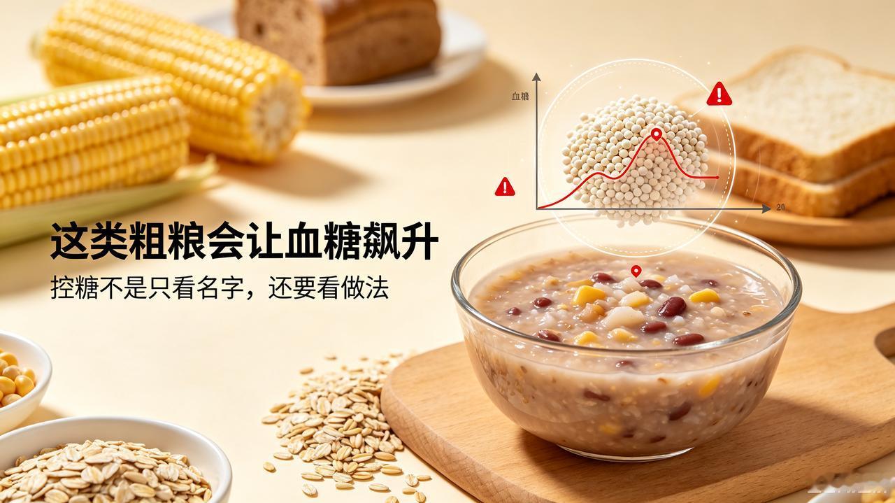 这类粗粮会让血糖飙升，很多人天天吃不少人控糖的时候，第一反应就是多吃粗粮，