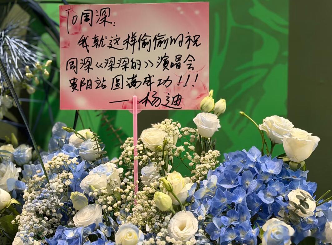 杨迪送花周深演唱会💐演出顺利周深周深2026深深的巡回演唱会