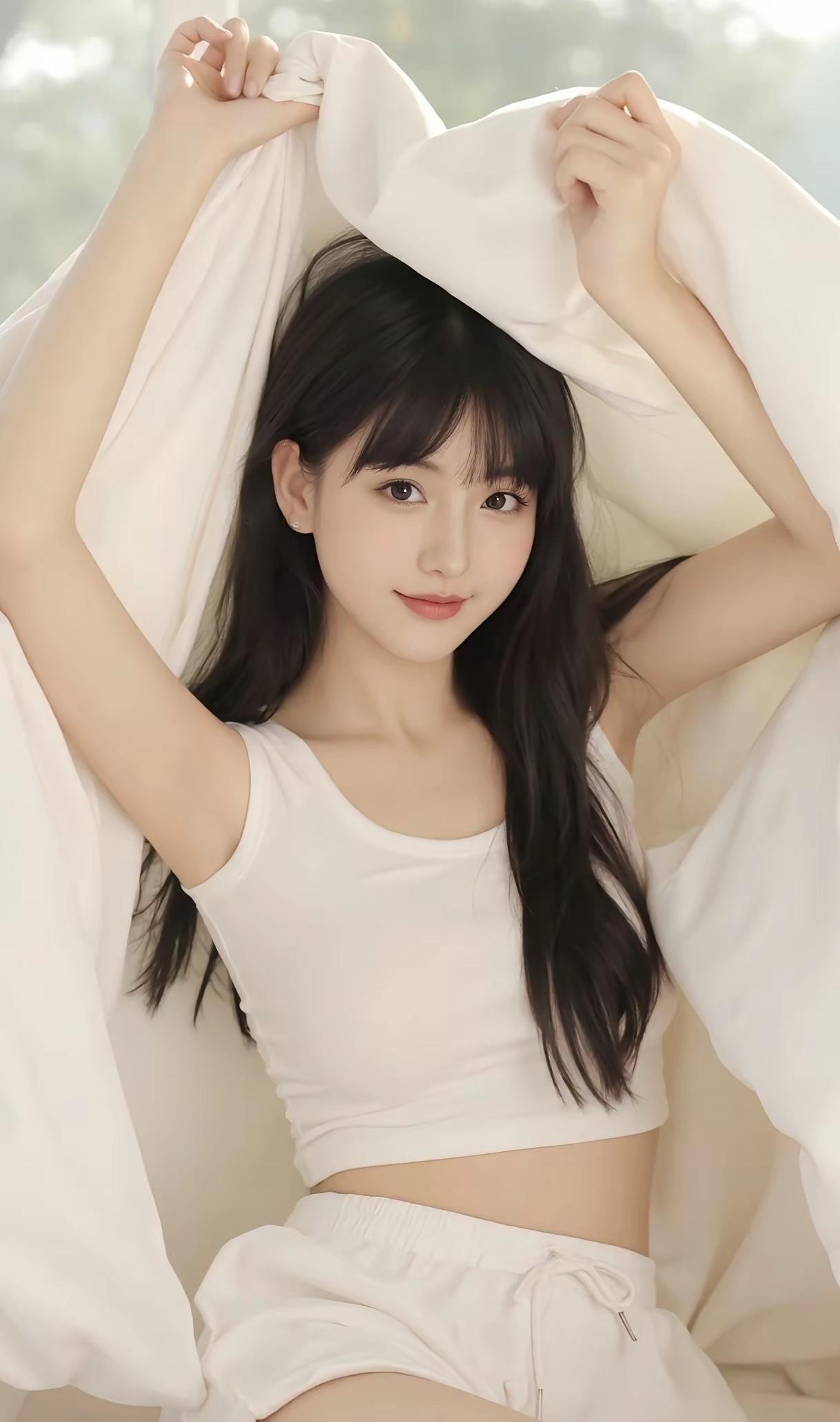 你心中的美女啥模样漂亮又可爱的女孩，漂亮、可爱、文雅、温柔，这样的女孩才是美女。