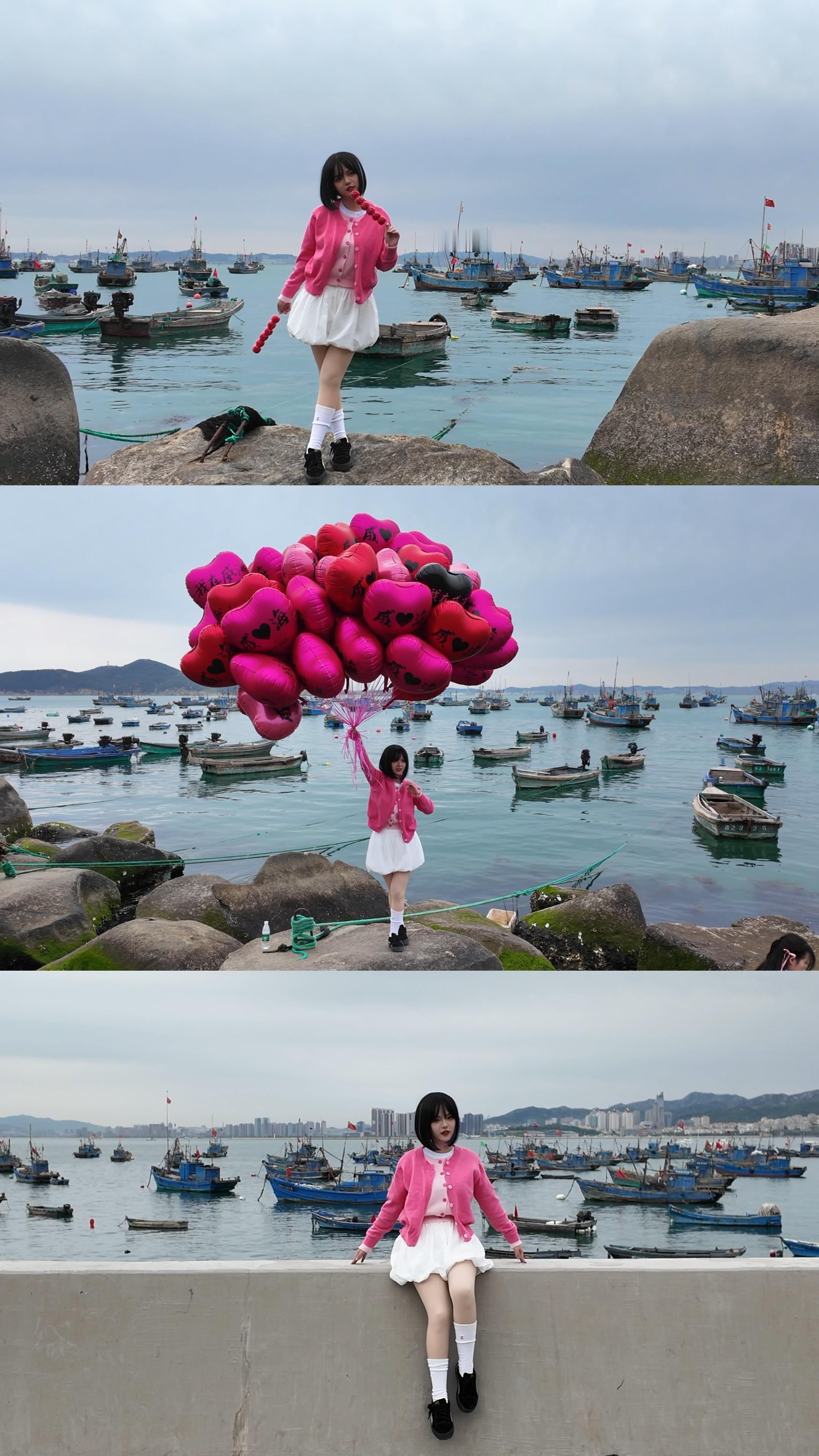 📍海源公园🌊𓈒𓂂🚢⭒˚🐋𓇼𓂂𓈒𓏸出游灵感妆🐚