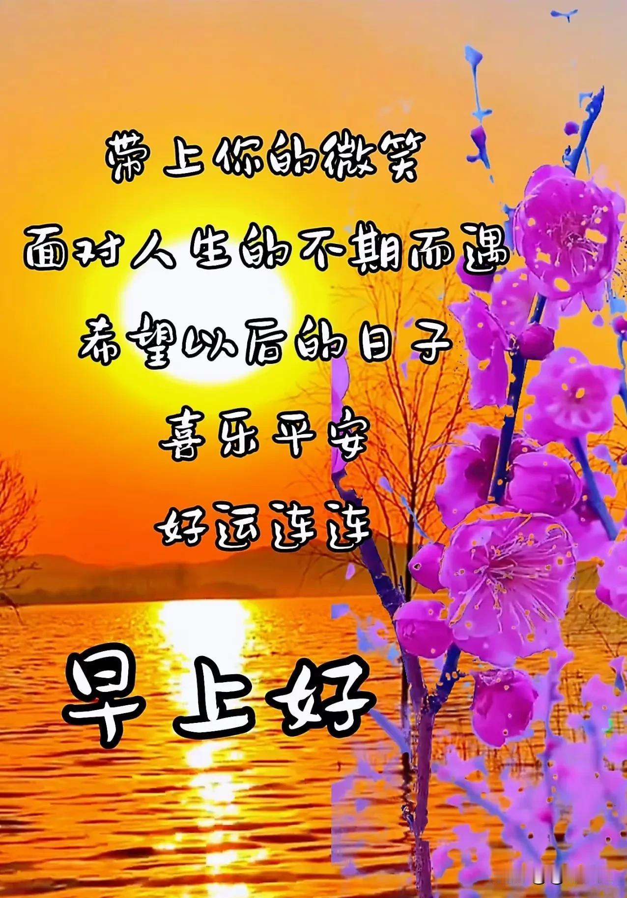 早上醒来心情好，送上健康和祝福。福禄双全都送到，好运连连身边绕。[玫瑰