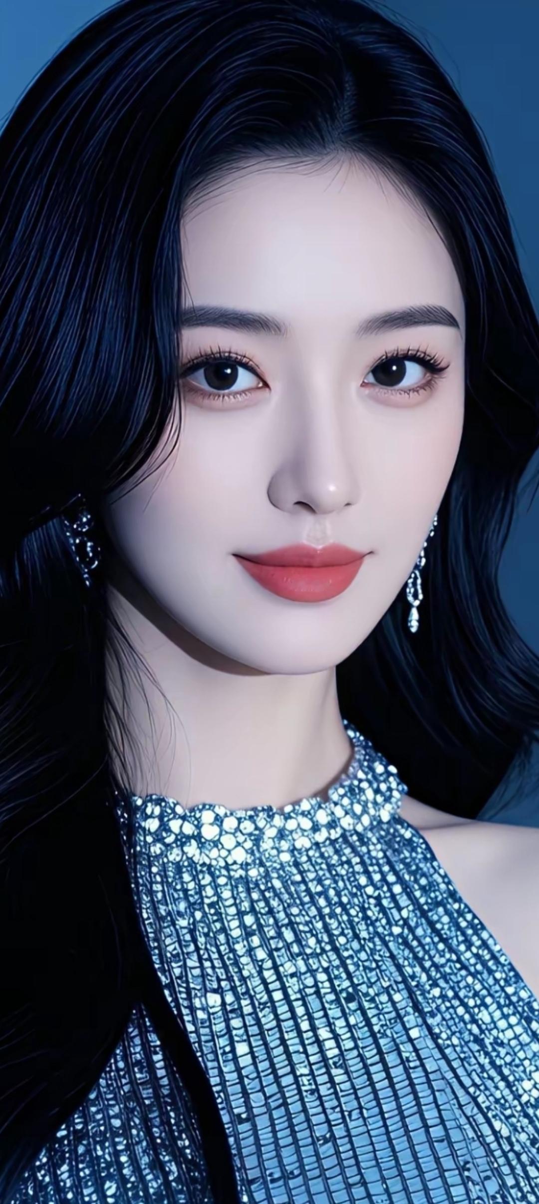 银装美人，如梦似幻。