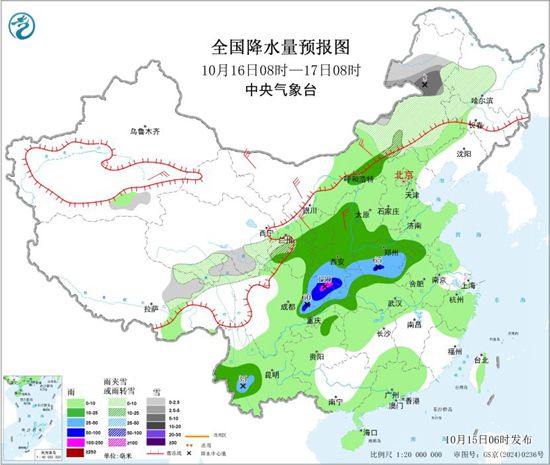 冷暖反转! 全国大部将迎换季式降温 山东南部暴雨将至