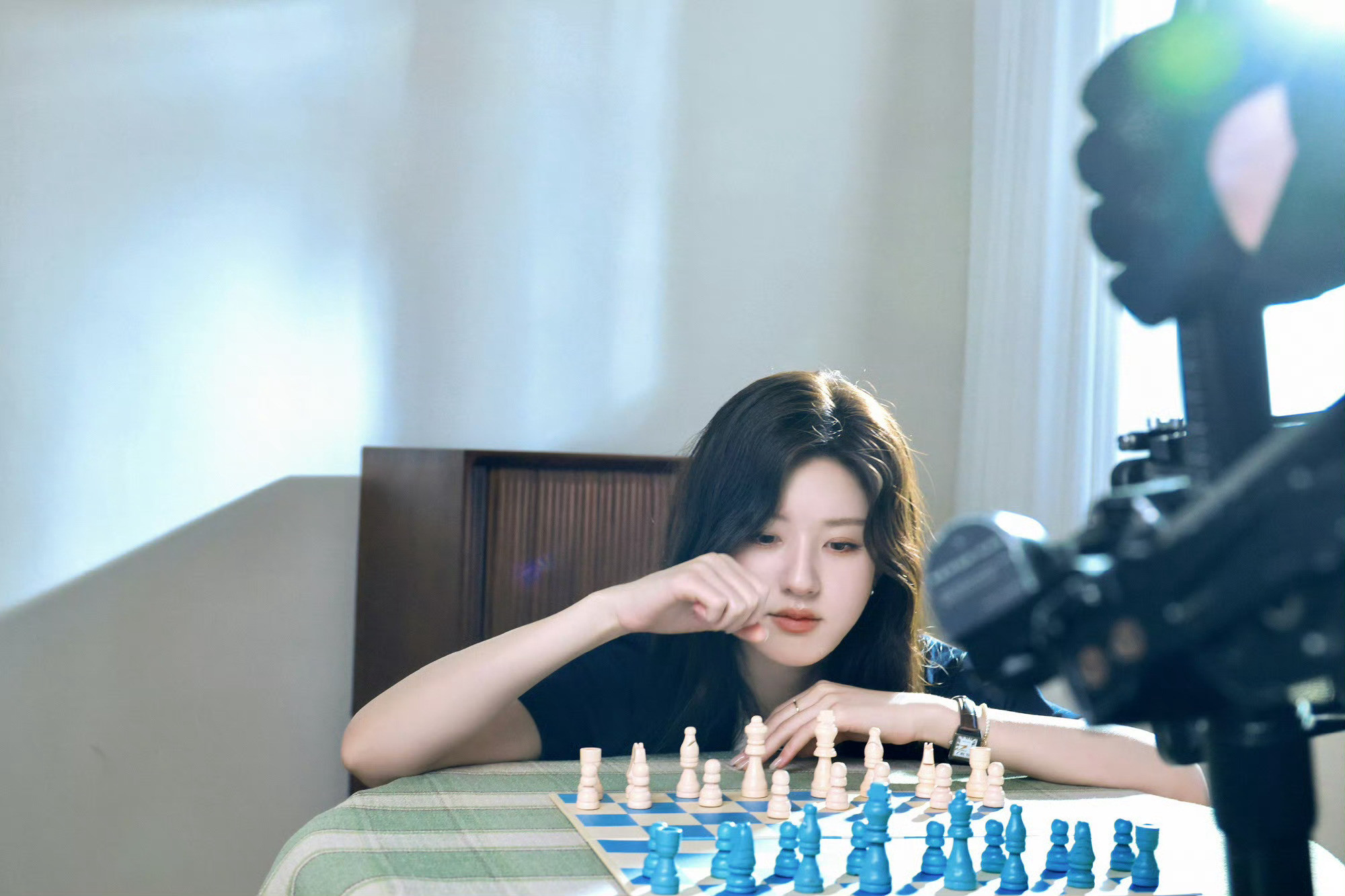 和学姐一起下棋♟️