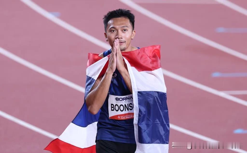 目前，亚运会历史上只有5位选手跑进10秒00大关！第一位：汶颂🇹🇭2