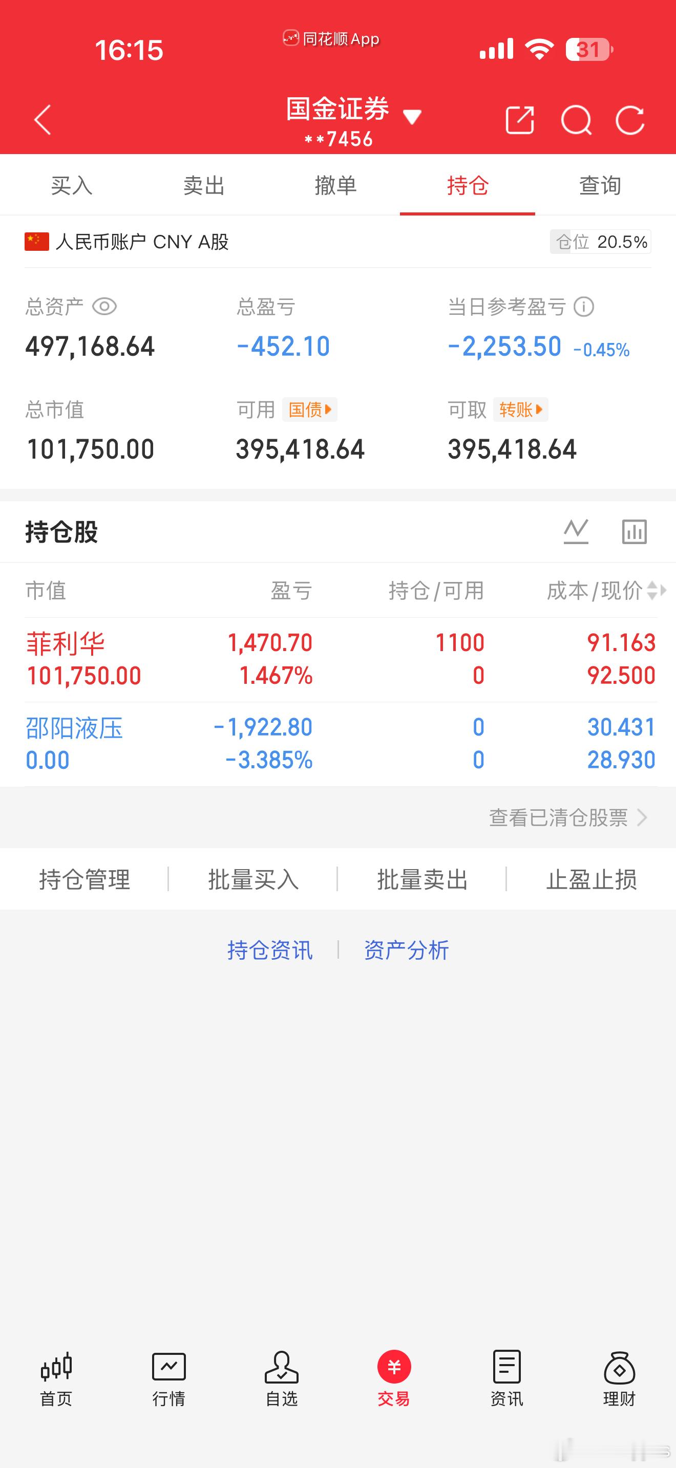 距离本月回本又远了一步