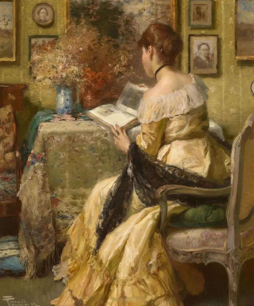 英国画家艾伯特·切瓦利泰勒人物油画欣赏AlbertChevallierTa