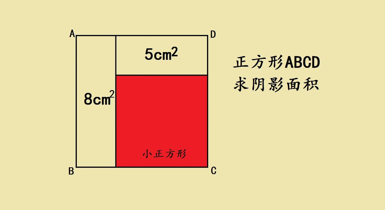 被正方形难住？这题暗藏“面积密码”！家人们，今天遇到个超有意思的几何题，盯
