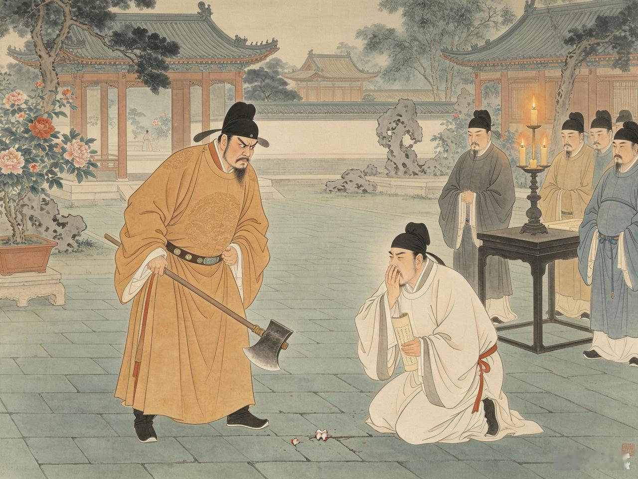 司马光在《涑水记闻》里记录一件事，跟烛影斧声有关联，说明太祖的柱斧其实是有很强攻