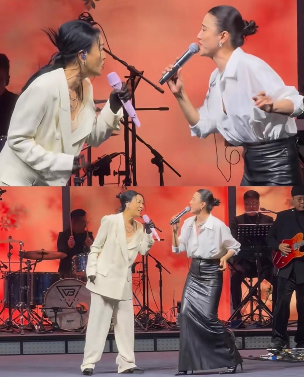 要被她俩笑死了，那英和宋佳两个人怕不是以为在舞台唱歌，而是盘腿坐炕上唠嗑吧，