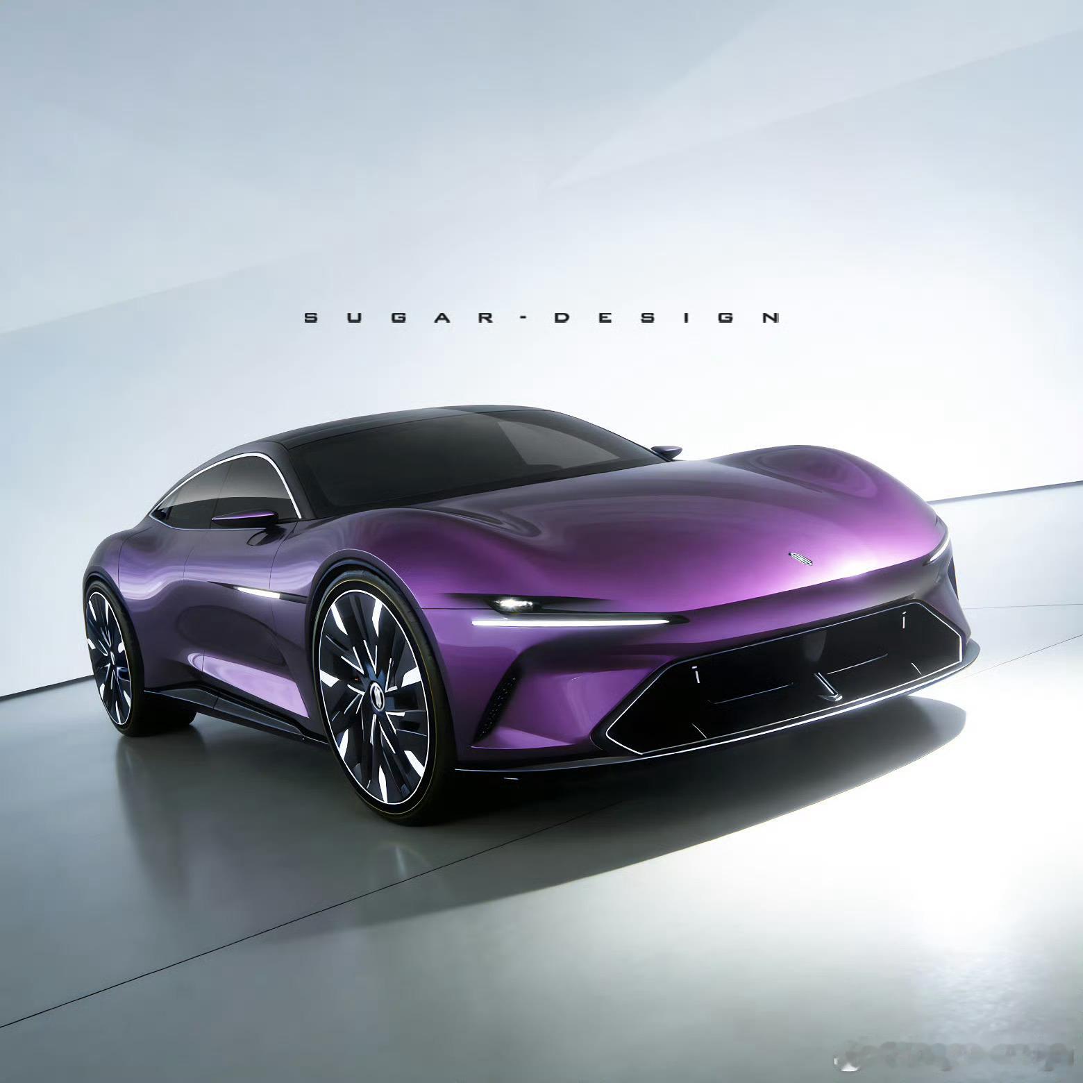 sugardesign画的华为尚界轿跑予想图太屌了。双门硬顶真跑车。对于上汽没