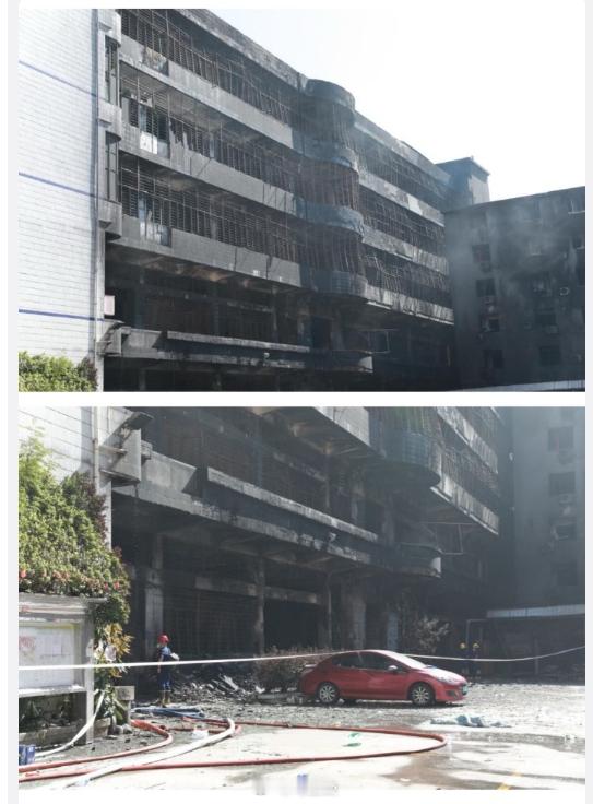 火灾鞋厂楼顶蓄水池打捞出多具遗体火灾时就看到有消防员往楼顶不停打水给人降温，之
