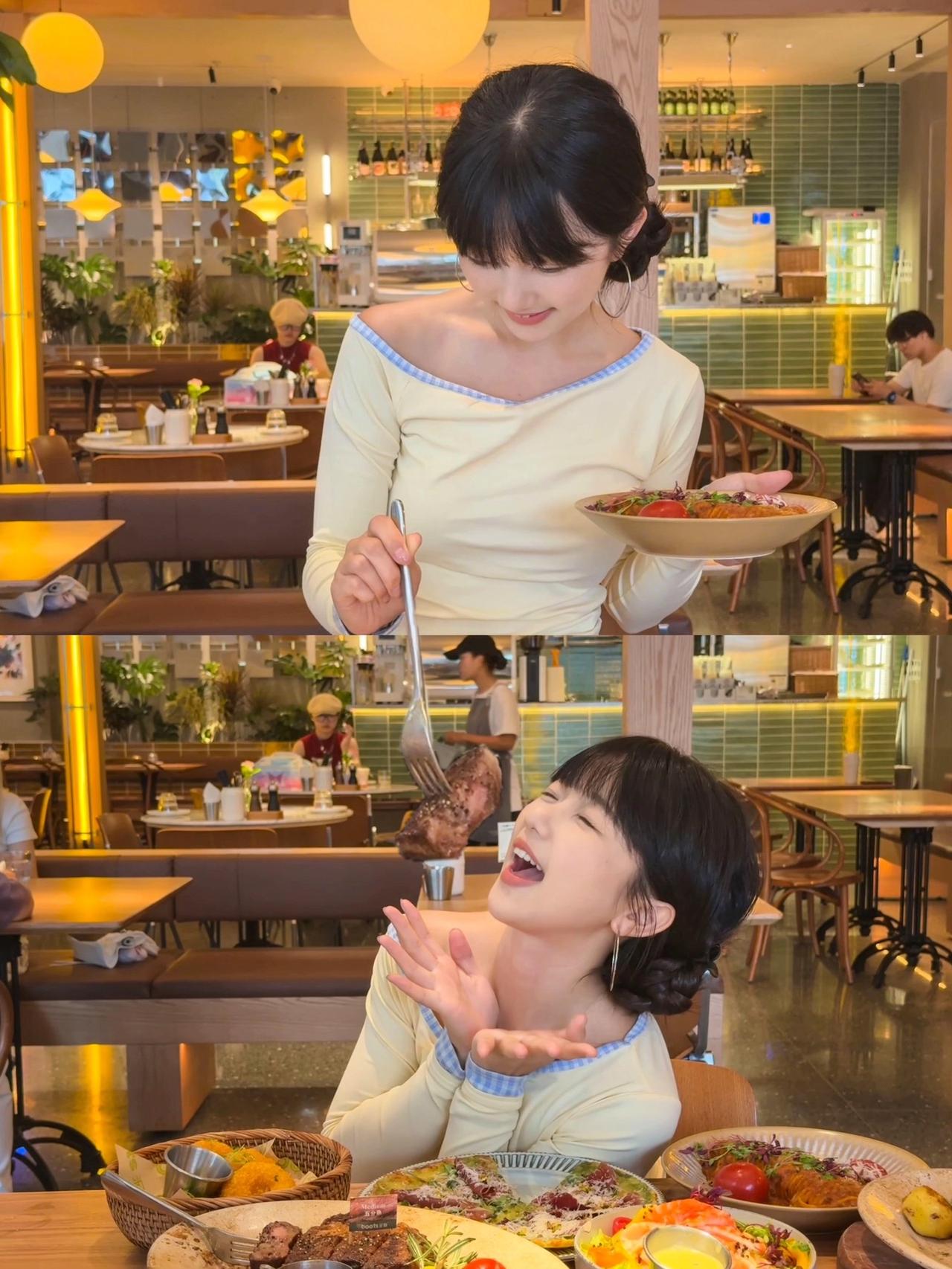 吃饭漂亮饭吃饭拍照出片