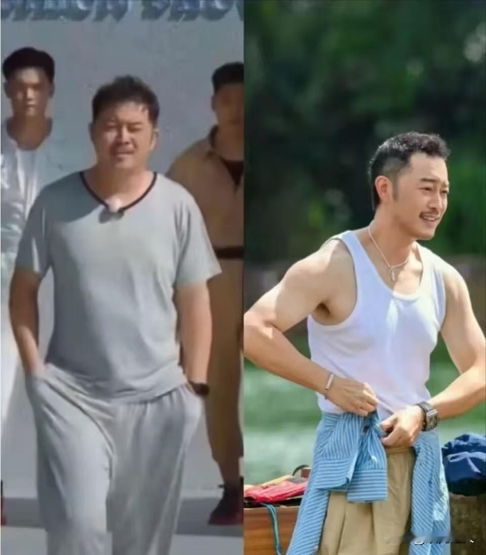 沙溢暴瘦36斤！刘涛都认不出，自律真的太狠了！一年时间狂瘦36斤，曾经圆润