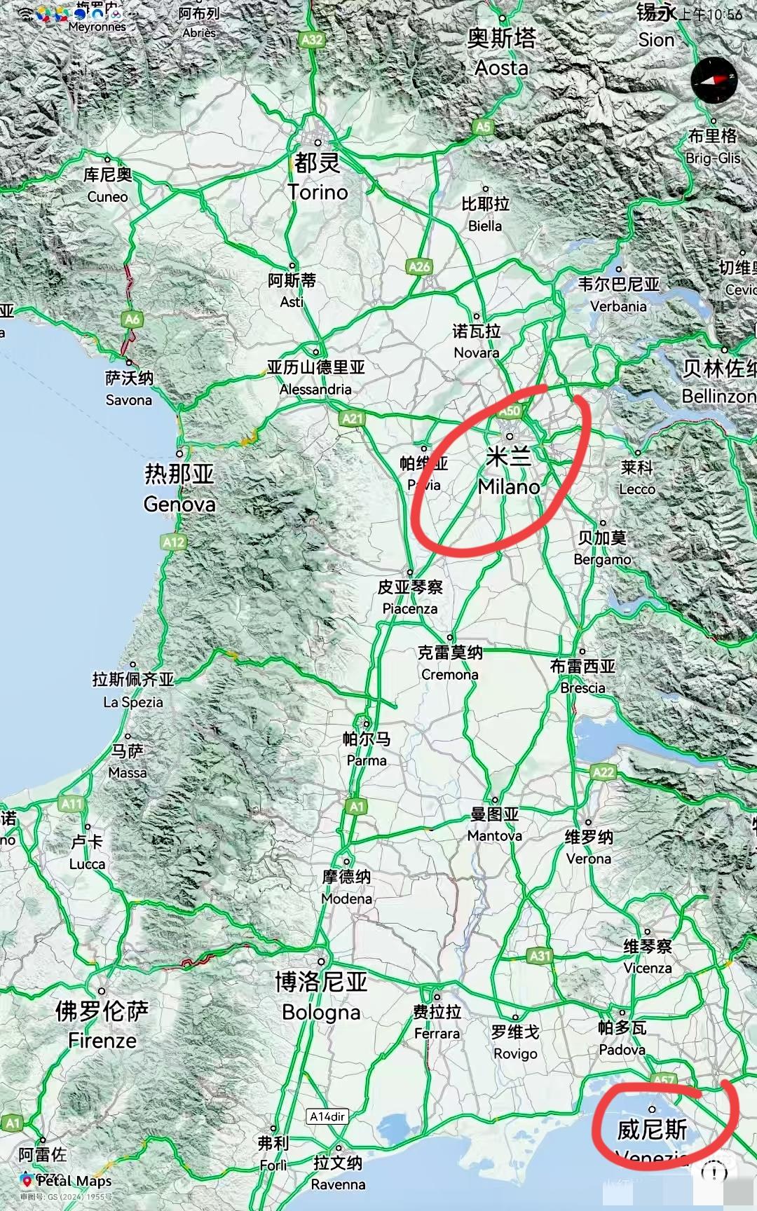 意大利最发达的的地区～波河平原[呲牙笑][呲牙笑]波河平原是意大利最发达地区。平原