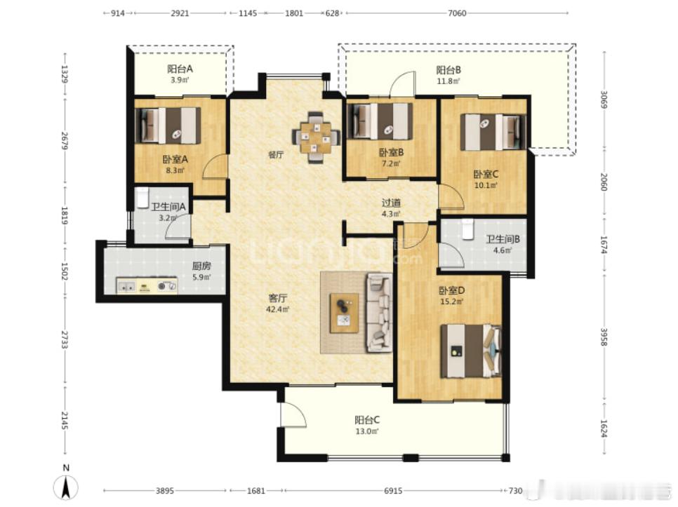 好奇葩的户型设计，醉了！