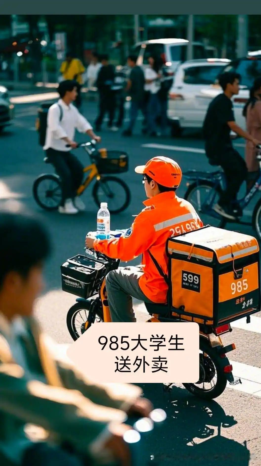 这么好这么优秀的年轻人现在都沦落到去送外卖。这个年轻人起先是在上海一家国企工作，