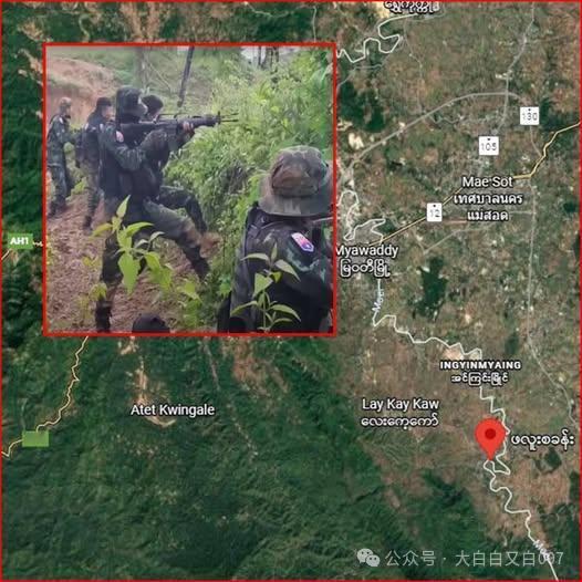 克伦民族联盟所属眼镜蛇纵队在妙瓦底南部击退缅军第22师三个战指的进攻10月31