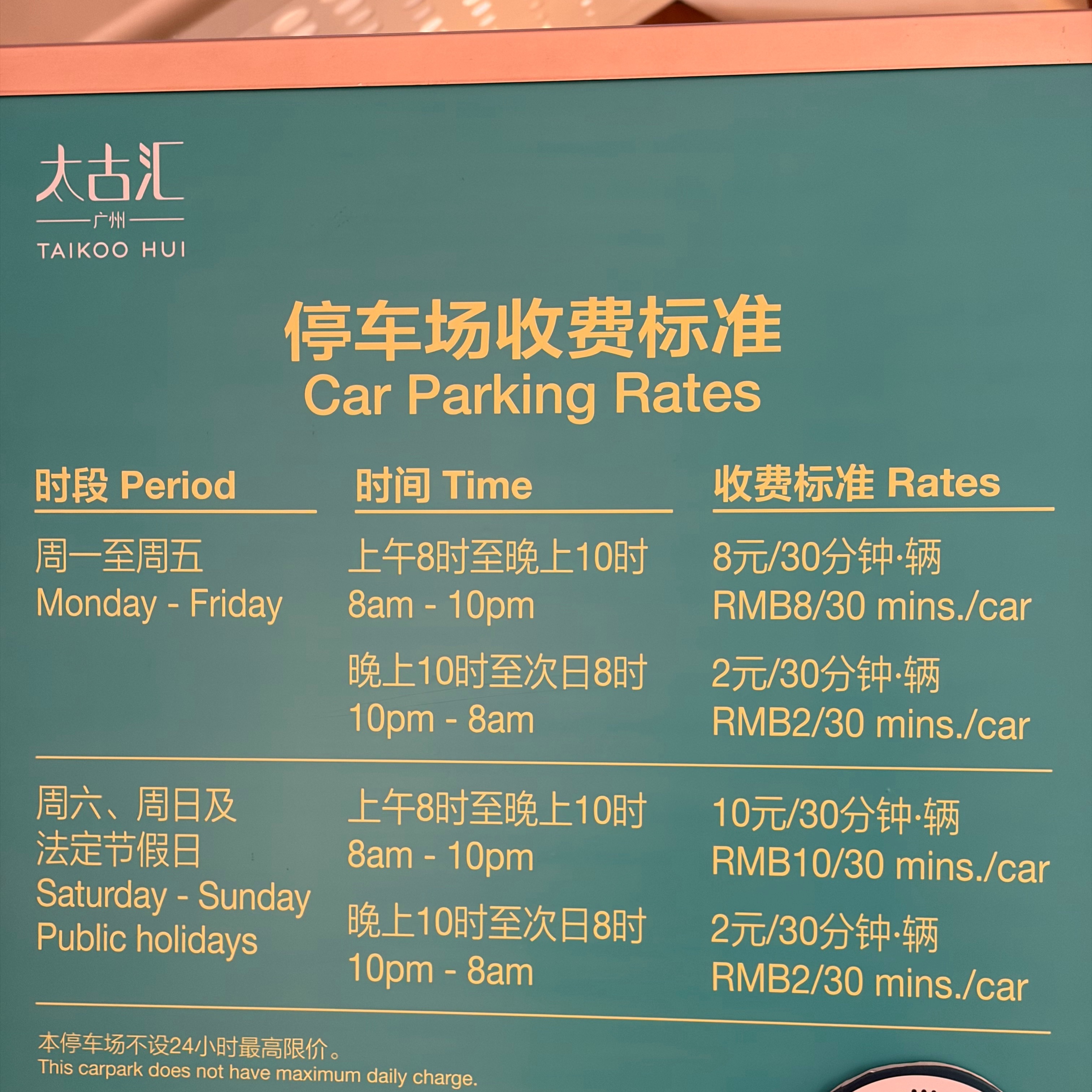 深圳人有给震惊到，广州停车费这么猛的吗？周末太古汇半小时10块，划重点：没有