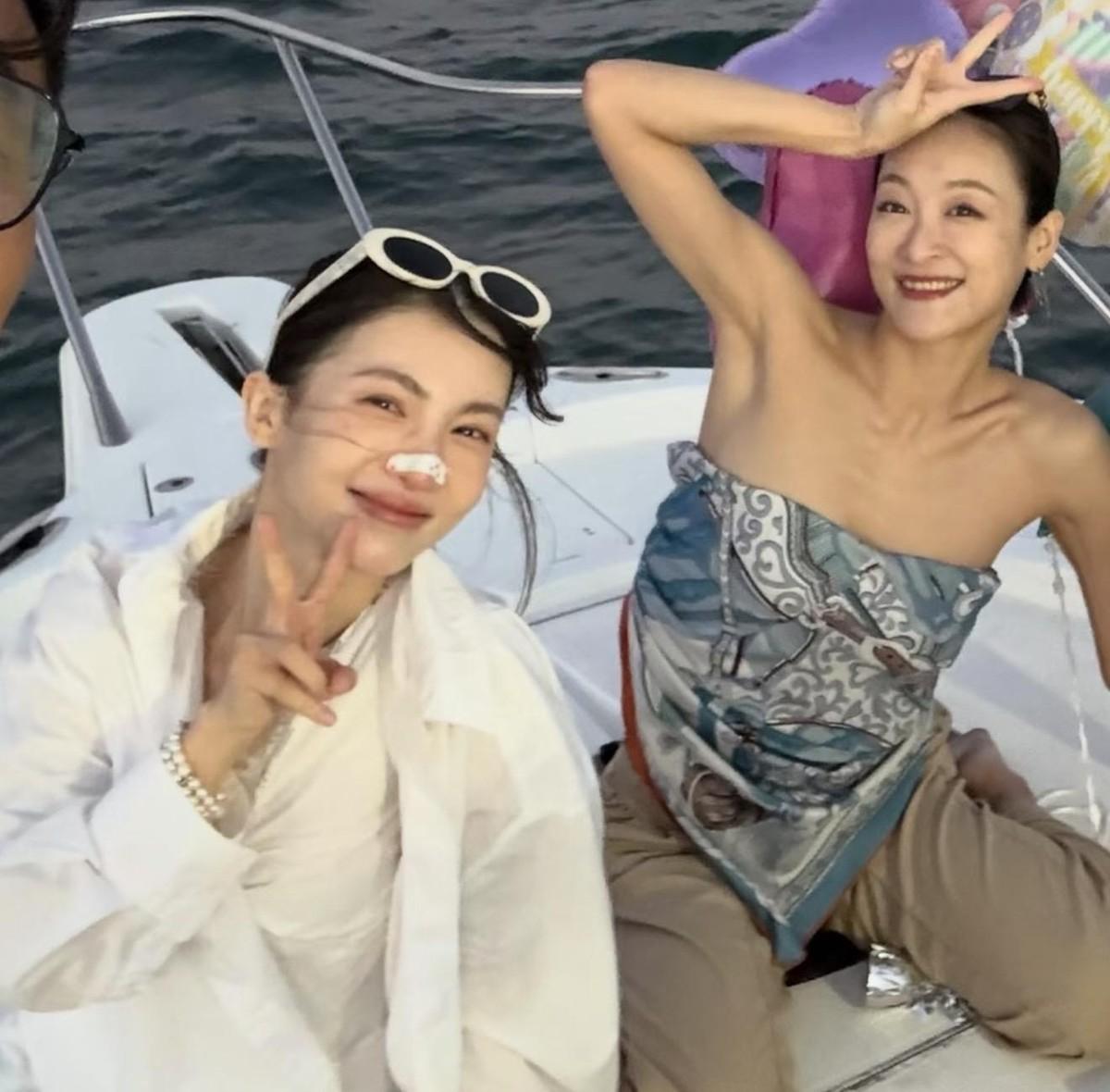 一个国内女明星，跑到美国过35岁生日，还雇了条船请一帮朋友出海。美国那边的网友把