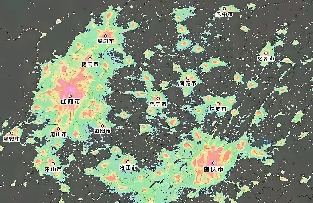 其实如果川中区域遂宁和南充应该一体化发展，打破城建地理环境的壁垒，深意和广安组成