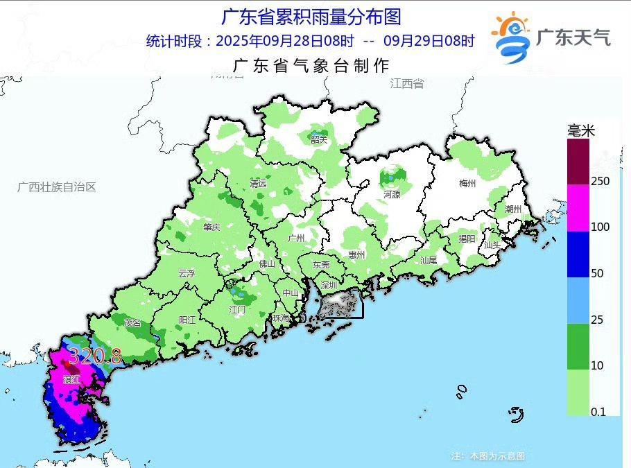 广东湛江出现局地特大暴雨和数个龙卷风，今天白天仍需警惕强对流天气受台风“博罗依