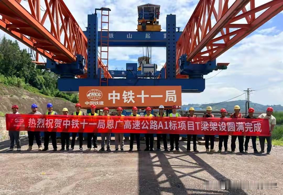 重庆又一条川渝大动脉迎来关键节点，通车进度稳步推进！标段316片T梁全部架设完