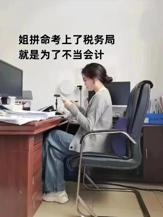 姐拼命考上了税务局，就是为了不当会计