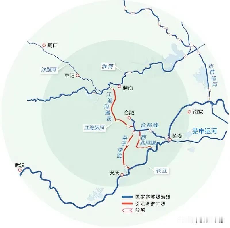 水运大省安徽的骄傲！联通长江、淮河的江淮运河，把皖南、江淮之间、皖北及周边区