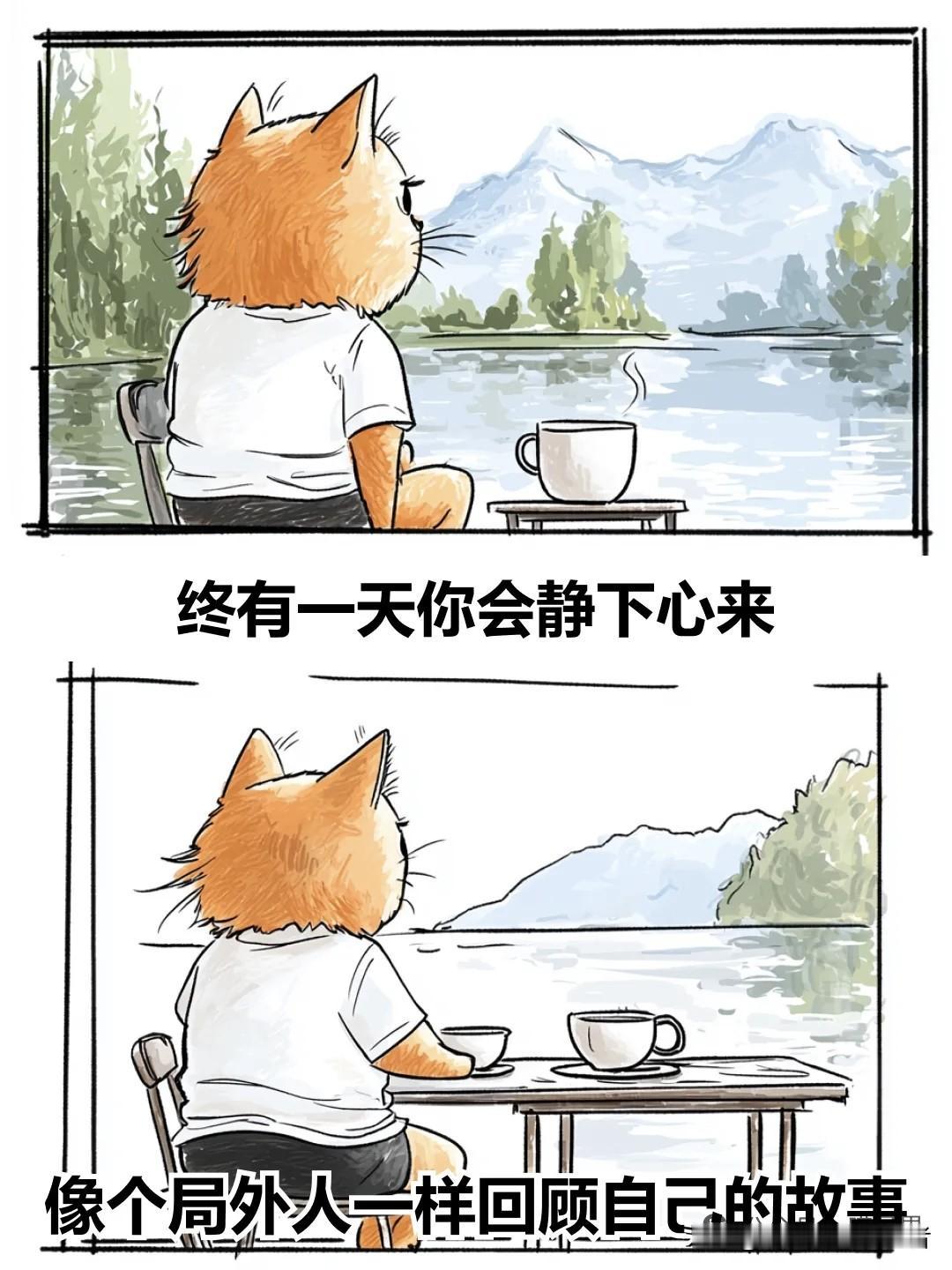 治愈漫画I人生，一半清醒，一半释然暖心治愈漫画治愈系图漫画治愈系漫画感