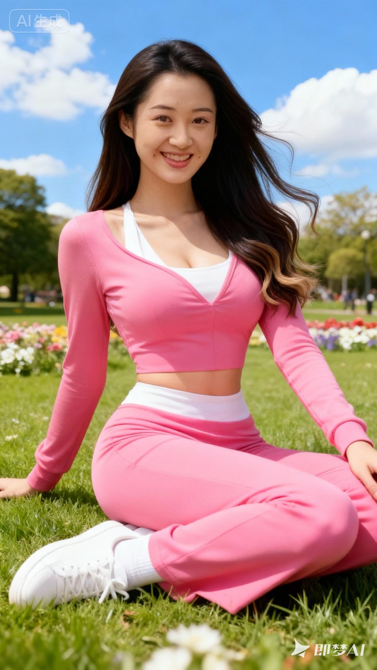 元气满满的一天，从晨间运动开始！🌞💪🌸